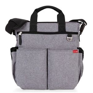 SKIP HOP Duo Signature Diaper Bag in Heather Grey